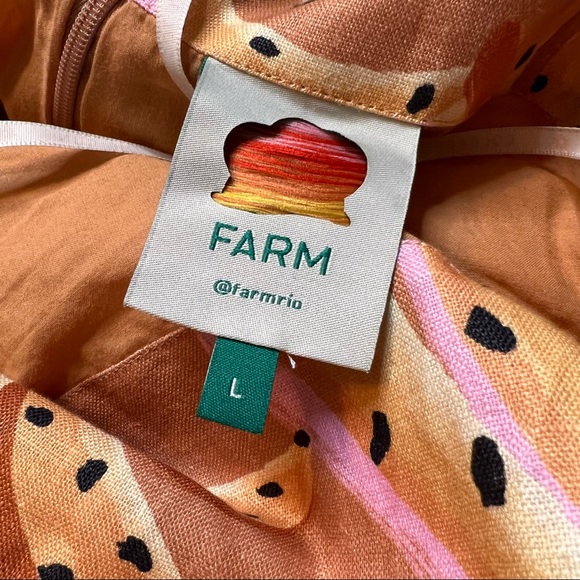 Closet Closes 11/1/22 Farm Rio Raining Bananas Halter Midi Dress L - Picture 10 of 11